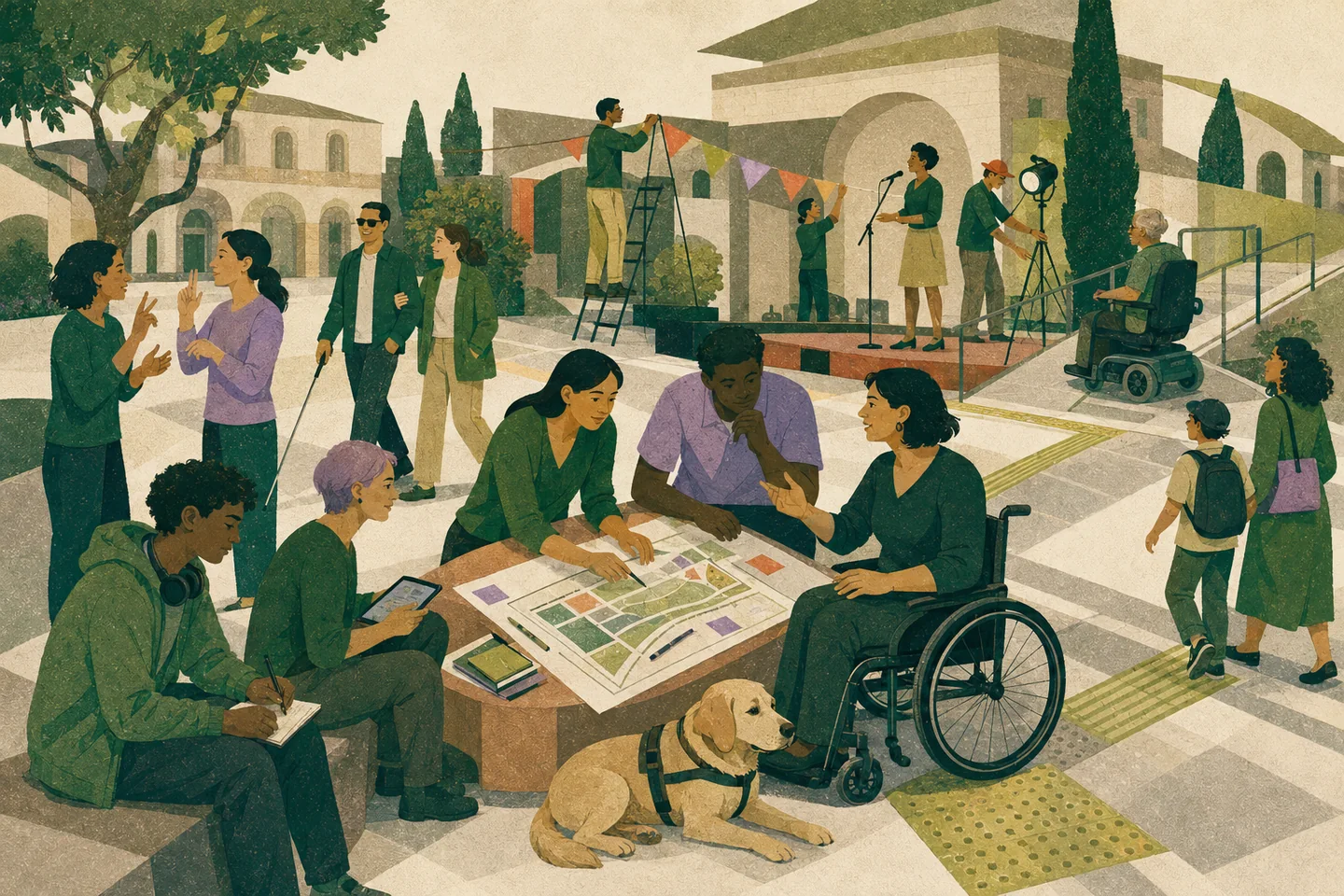 Persone con diverse disabilità progettano insieme un evento culturale accessibile